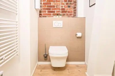 Ein Badezimmer in der Unterkunft Speicherresidenz App 4 10 - Südseite