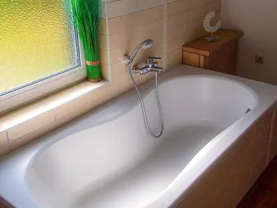Ein Badezimmer in der Unterkunft Ferienhaus Bollhagen