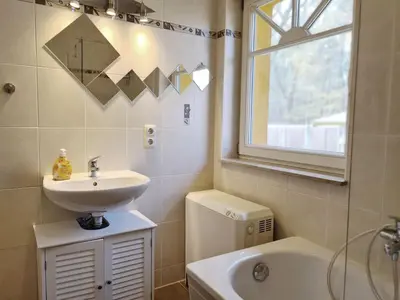 Ein Badezimmer in der Unterkunft Haus Waldesruh