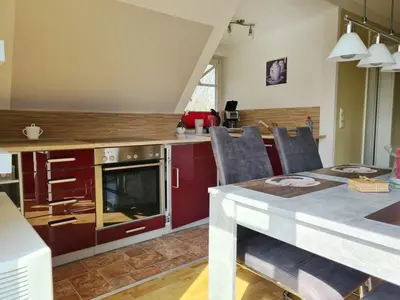 Küche/Küchenzeile in der Unterkunft Haus Waldesruh