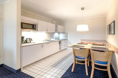 Küche/Küchenzeile in der Unterkunft Deichblick - gemütliches Apartment im Herzen von Zingst