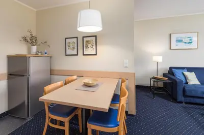 Küche/Küchenzeile in der Unterkunft Seestern - Charmante 2-Zimmer-Wohnung mit Balkon