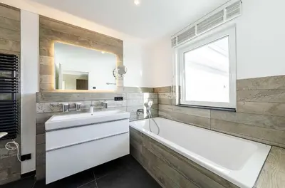 Ein Badezimmer in der Unterkunft 5 Sterne Ferienwohnung Sommersuite mit genialer Dachterrasse