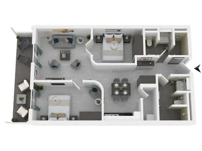 Grundriss der Unterkunft 5 Sterne Apartment Dünenkieker mit einer traumhaften Atmosphäre