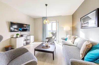 TV/Unterhaltungsangebot in der Unterkunft 5 Sterne Apartment Dünenkieker mit einer traumhaften Atmosphäre