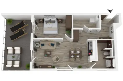 Grundriss der Unterkunft 5 Sterne Ferienwohnung Boddenidylle-modernes Juwel zwischen Ostsee und Bodden