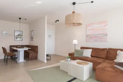 Ein Sitzbereich in der Unterkunft Küstenglück - Ferienwohnung im 1Obergeschoss mit Balkon