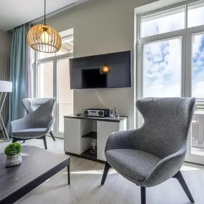 Ostseeperle - 5-Sterne-Ferienwohnung für den perfekten Wellnessurlaub mit Blick auf den Bodden