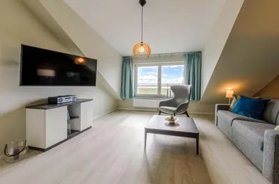 TV/Unterhaltungsangebot in der Unterkunft Seebadidylle - 5-Sterne-Ferienwohnung mit Blick auf den Saaler Bodden
