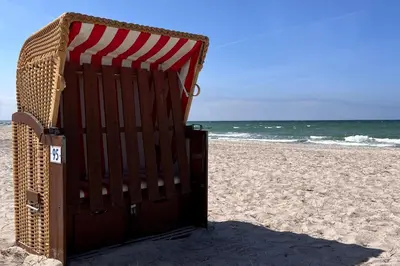 Ein Strand an oder in der Nähe der Ferienwohnung