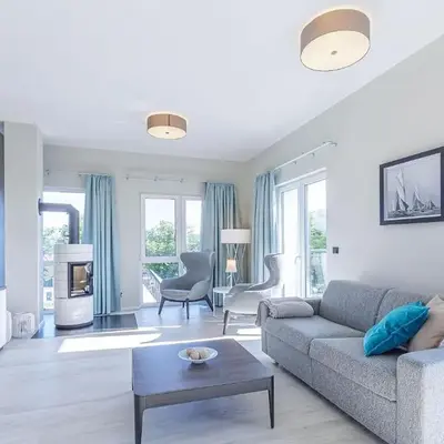 Rundblick - Stilvolle 5-Sterne-Ferienwohnung mit Blick auf den Bodden