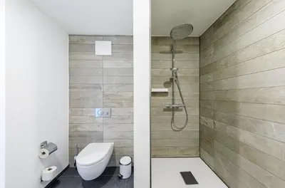 Ein Badezimmer in der Unterkunft Swantovit - 5 Sterne Ferienwohnung zwischen Ostsee und Saaler Bodde