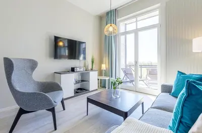 TV/Unterhaltungsangebot in der Unterkunft MEERGLÜCK - Unvergesslicher Urlaub in der ruhig gelegenen Ferienwohnung mit Blick auf die Ostsee