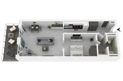 Grundriss der Unterkunft Ostseedomizil - 5 Sterne Ferienwohnung Ihr Rückzugsort zwischen Ostsee und Bodden
