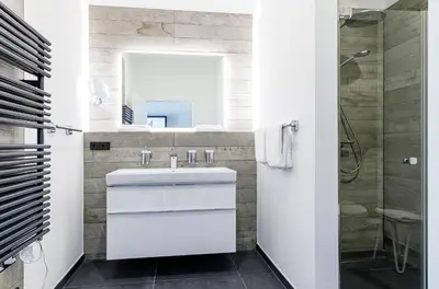 Ein Badezimmer in der Unterkunft Ostseesonne - Erholung und Komfort im Ostseebad Wustrow