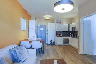 Küche/Küchenzeile in der Unterkunft First Garden View - Ihre Ferienwohnung im Ostseebad Wustrow