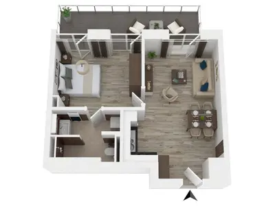 Grundriss der Unterkunft First Garden View - Ihre Ferienwohnung im Ostseebad Wustrow