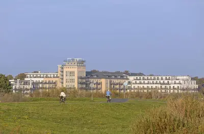 Das Gebäude in dem sich die Ferienwohnung befindet