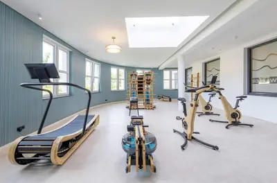 Das Fitnesscenter und/oder die Fitnesseinrichtungen in der Unterkunft Seebadquartier - Ihr Rückzugsort zwischen Ostsee und Bodden