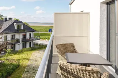 Ein Balkon oder eine Terrasse in der Unterkunft Magelan Suite - 5 Sterne Ferienwohnung mit Balkon für 3 Personen
