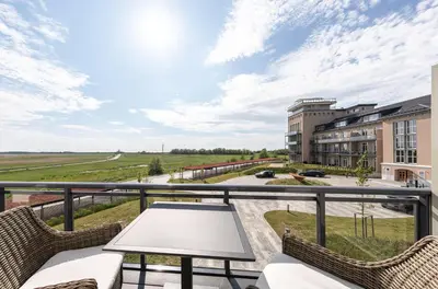 Ein Balkon oder eine Terrasse in der Unterkunft Störtebeker Suite 5-Sterne-Urlaub an der Ostsee