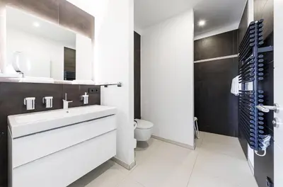 Ein Badezimmer in der Unterkunft Störtebeker Suite 5-Sterne-Urlaub an der Ostsee