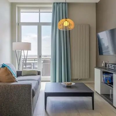 Sandwelle 5 Sterne Apartment mit Boddenblick