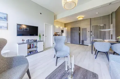 Küche/Küchenzeile in der Unterkunft 5 Sterne Ferienwohnung Lütt Matten in der Seefahrtsschule