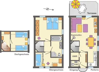 Grundriss der Unterkunft Hus Utblick 8B