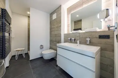 Ein Badezimmer in der Unterkunft Lüttkoje - Ferienwohnung mit zwei Schlafzimmern