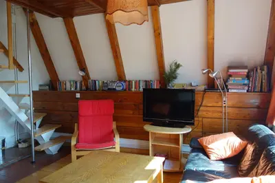 TV/Unterhaltungsangebot in der Unterkunft Ferienhaus-Fischlandde Grünbaum Ahrenshoop