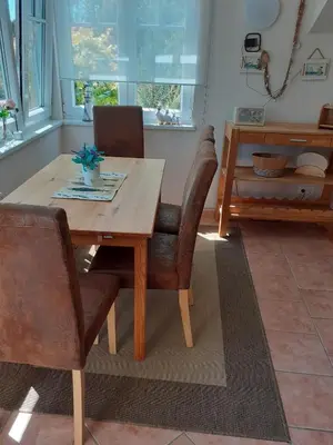 Ein Sitzbereich in der Unterkunft Ferienhaus 
