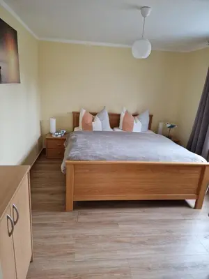 Ein Bett oder Betten in einem Zimmer der Unterkunft Marin