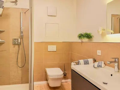 Ein Badezimmer in der Unterkunft Speicherresidenz App 3 1 - Wasserblick