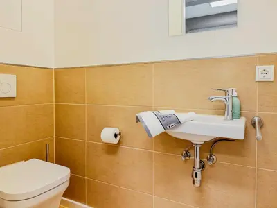 Ein Badezimmer in der Unterkunft Speicherresidenz App 3 1 - Wasserblick