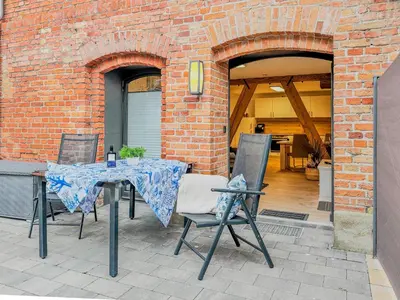 Ein Patio oder anderer Außenbereich in der Unterkunft Speicherresidenz App 02 - Südseite