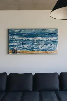 Ein Sitzbereich in der Unterkunft WIECKin