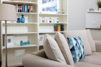 Die Bibliothek in der Ferienwohnung