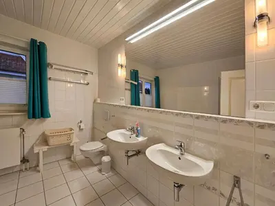 Ein Badezimmer in der Unterkunft Dat smucke Huus