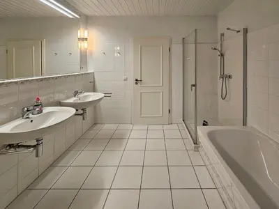 Ein Badezimmer in der Unterkunft Dat smucke Huus