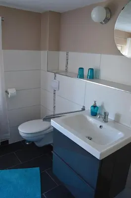 Ein Badezimmer in der Unterkunft Ferienwohnung Gänsemarkt