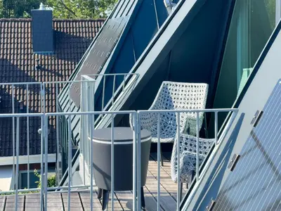 Ein Balkon oder eine Terrasse in der Unterkunft Kraanstiet 2