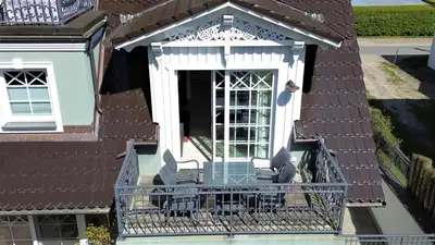 Das Gebäude in dem sich die Ferienwohnung befindet