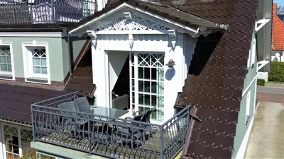 Das Gebäude in dem sich die Ferienwohnung befindet