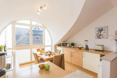 Küche/Küchenzeile in der Unterkunft Likedeeler Weg 1 Whg 24 - b68655