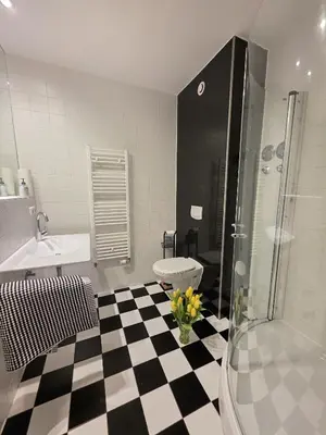 Ein Badezimmer in der Unterkunft Strandvogel