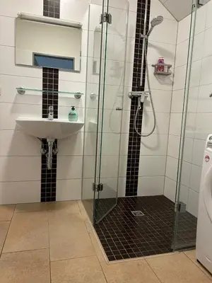 Ein Badezimmer in der Unterkunft Sünnenkringel 36