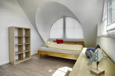 Ein Bett oder Betten in einem Zimmer der Unterkunft caraL - Die Familienferienwohnung in Zingst