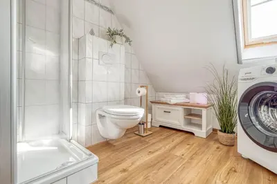 Ein Badezimmer in der Unterkunft Haus Meer Wg 15