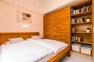 Ein Bett oder Betten in einem Zimmer der Unterkunft Seepferdchen